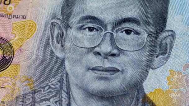 Oficjalna waluta Tajlandii Baht lub THB - Materiał filmowy, wideo