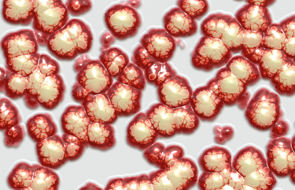 abstrakcyjne bakterie galaretki organiczne - Zdjęcie, obraz