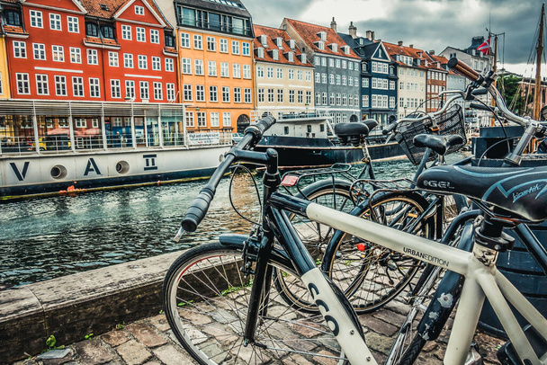 Beautiful Copenhagen architecture, travel around Copenhagen - Foto, afbeelding
