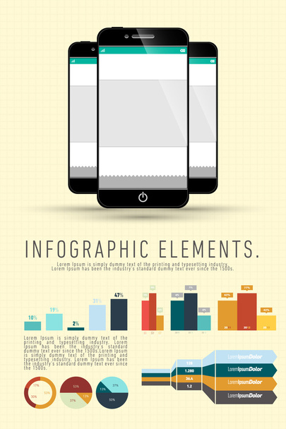 Infographics Set Elements - Vector, Image