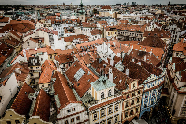 Praga, República Checa - 21 de septiembre, Hermosas calles y arquitectura de otoño Praga
 - Foto, Imagen