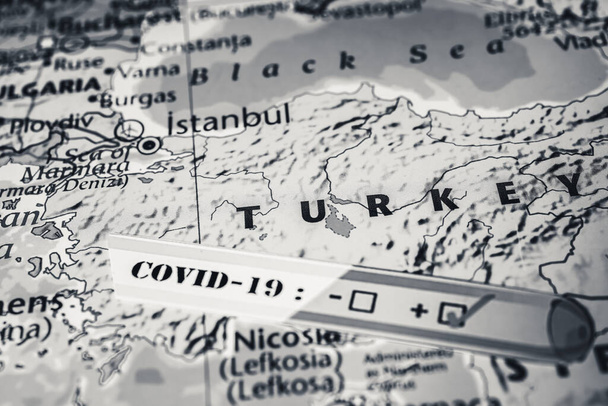 Türkei Coronavirus Covid-19 Quarantäne Hintergrund - Foto, Bild