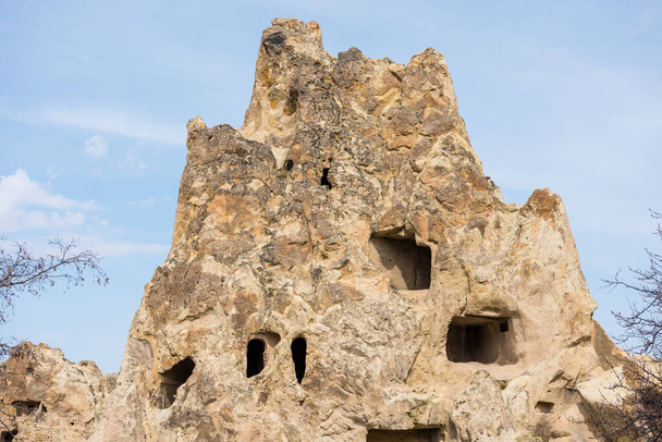 Спеціальна геологічна формація в Музеї просто неба Горема, член Списку світової спадщини ЮНЕСКО з 1984 року, в Горемі, Каппадокія, Туреччина.. - Фото, зображення