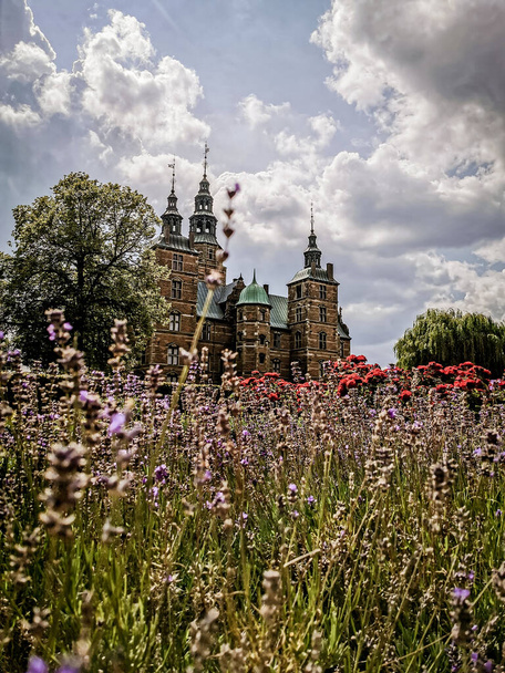 Copenhagen lato piękna architektura podróży tło - Zdjęcie, obraz