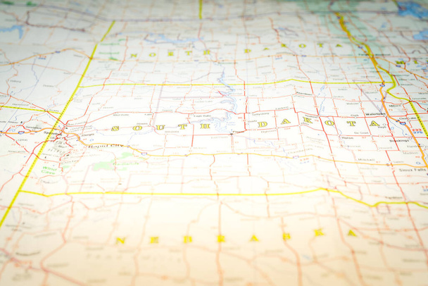 Nebraska state on the map - Photo, Image
