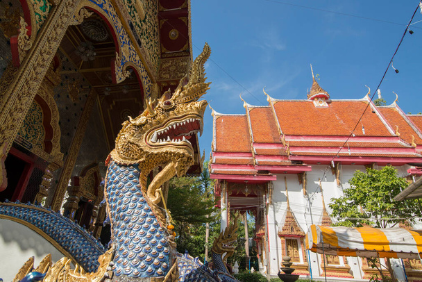 the Wat Manee Pai Sohn near the town of Mae Sot in the Province of Tak in Tahiland.   Thailand, Mae Sot, November, 2019  - Zdjęcie, obraz