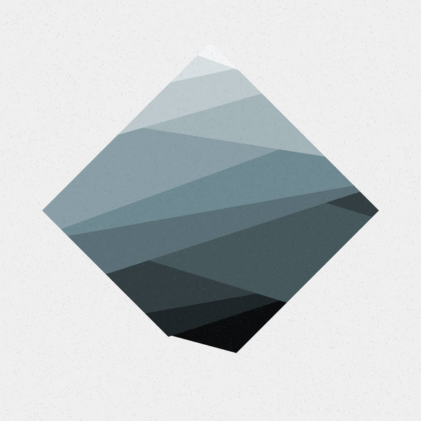 monochromatický náhodný přechod linie generativní umělecký styl barevné logo ilustrace - Vektor, obrázek