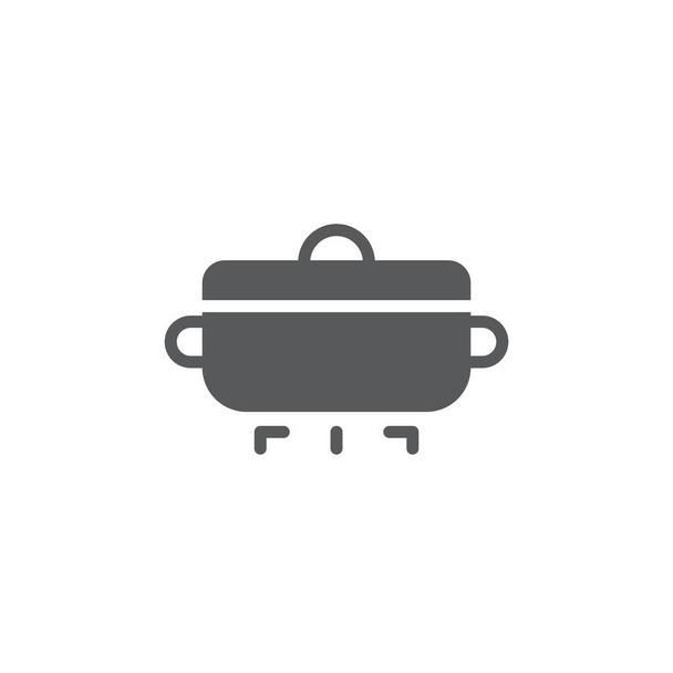 Instructions de cuisson icône vectorielle symbole flux de travail isolé sur fond blanc - Vecteur, image