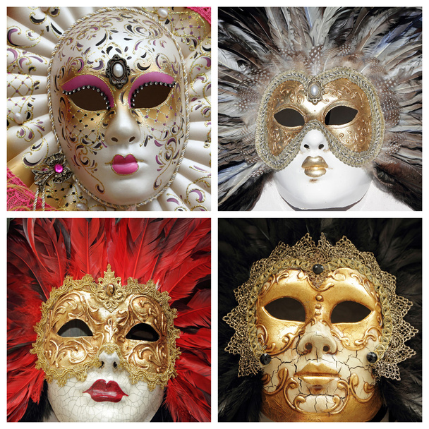 венеціанські карнавальні маски колекція
 - Фото, зображення