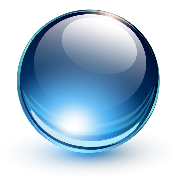 3D glass sphere - Вектор,изображение