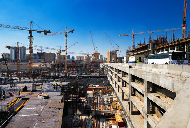Construction continues unabated in Doha, Qatar - Photo, Image