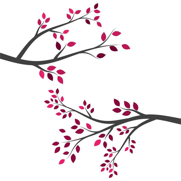 шаблон векторной иллюстрации ветвей деревьев - Вектор,изображение