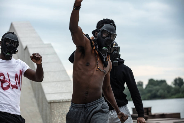 crazy black men protest, blm concept - Photo, Image
