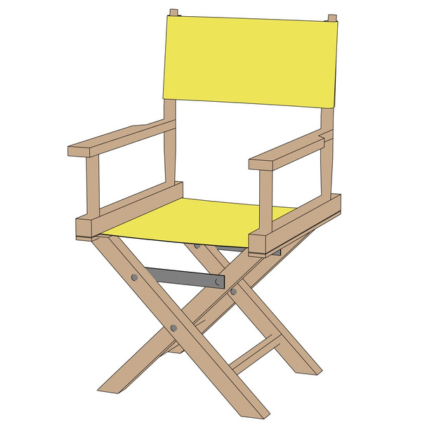 Cartoon image of director chair - Photo, Image