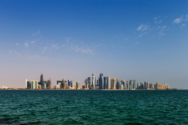 na západ bay panorama města Dauhá, Katar - Fotografie, Obrázek