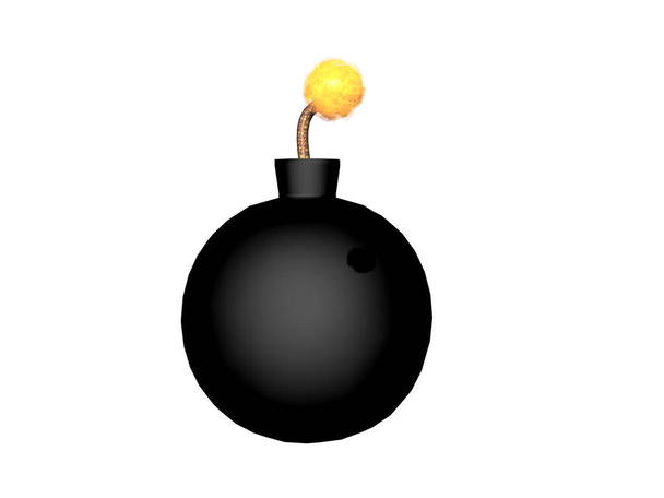 globular bomb with burning fuse - Photo, Image