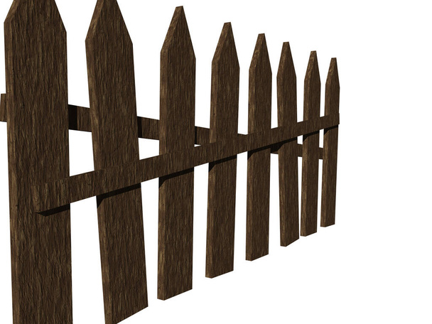 starý břidlicový dřevěný plot - Fotografie, Obrázek