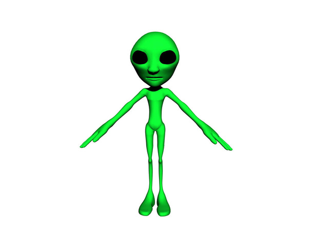 malý zelený mimozemšťan - Fotografie, Obrázek
