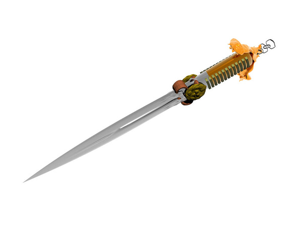 espada decorada antigua para rituales
 - Foto, Imagen