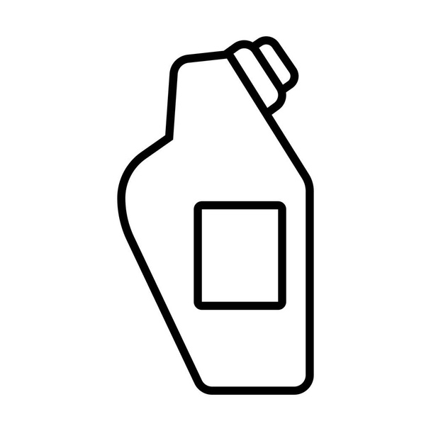 fertőtlenítőszer műanyag palack termék vonal stílus - Vektor, kép