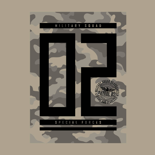 stylisches Banner mit Aufschrift Special Forces 02, Vektorillustration - Vektor, Bild