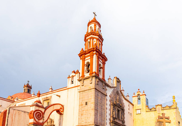the Parroquia de Santiago in the Mexican city of Santiago de Queretaro, Queretaro state - Photo, Image