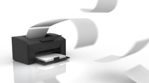 Printer in action - Footage, Video