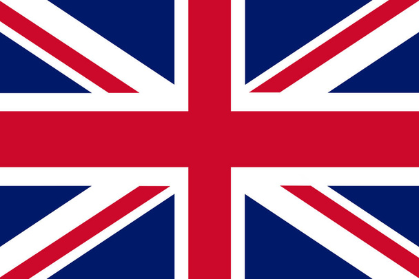 Nagy-Britannia és Észak-Írország Egyesült Királyságának nemzeti lobogója. A független ország fő szimbóluma. Egy demokratikus állam nagy méretének jellemzője. Anglia lobogója. - Fotó, kép