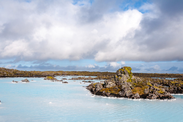 Modrá Laguna - slavný islandský spa a geotermální elektrárny - Fotografie, Obrázek