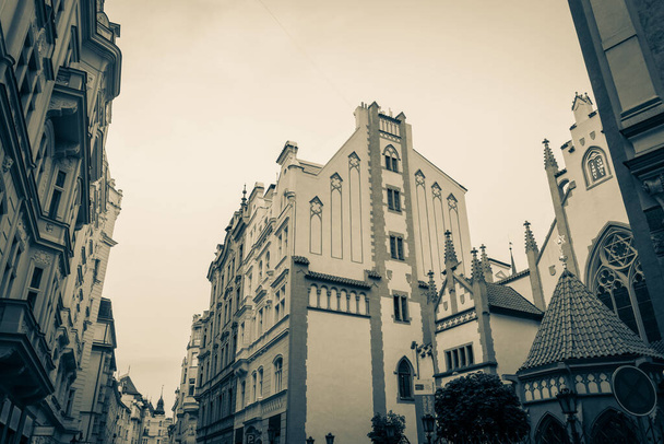 Gyönyörű utcák és építészet ősz Prága - Fotó, kép