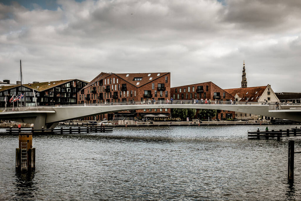 Copenhagen, Denmark - July 18, 2019. Beautiful Copenhagen architecture, travel around Copenhagen - Фото, изображение