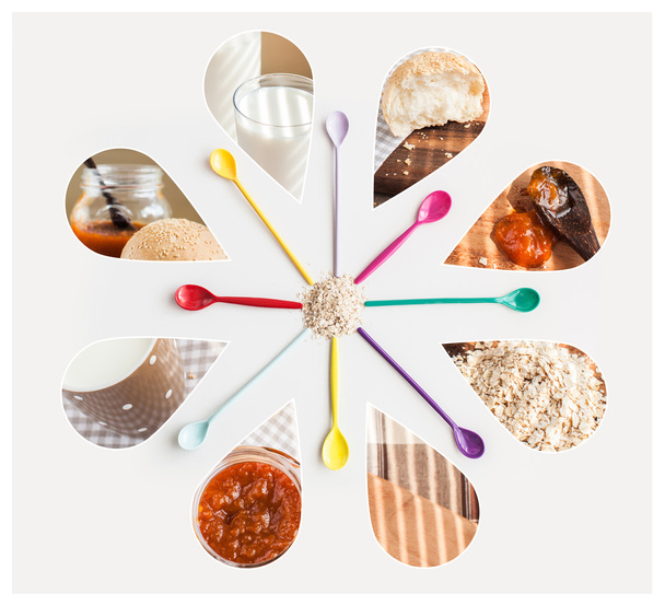 gezonde voeding collage - Foto, afbeelding