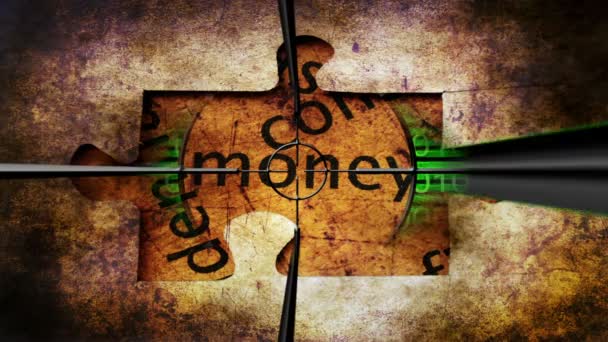 Objetivo en concepto de dinero en línea
 - Imágenes, Vídeo