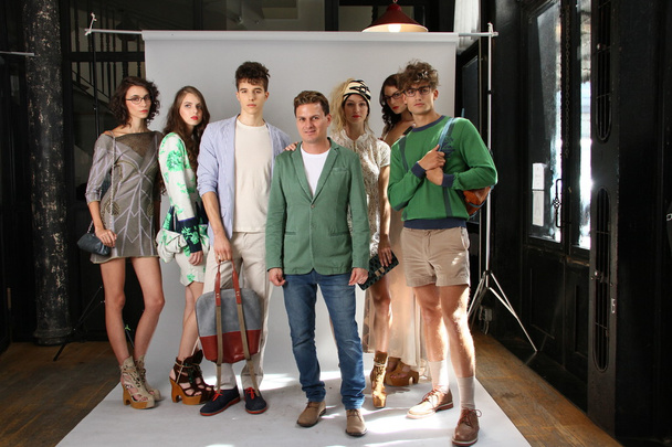 Designer Sergio Davila and models - Photo, Image