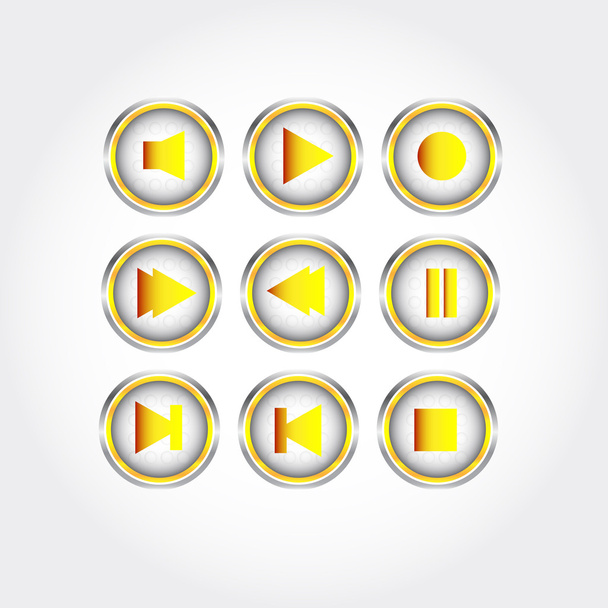 Button, design elements - Vetor, Imagem