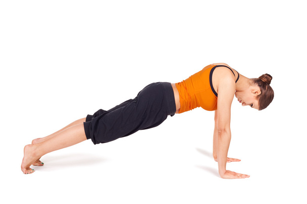 Fit Attractive Woman Practicing Yoga Pose - Foto, Imagen