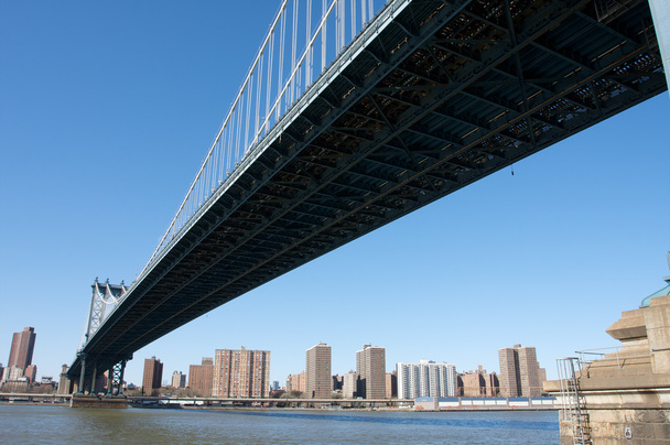 underview της γέφυρα του Μανχάταν - Φωτογραφία, εικόνα