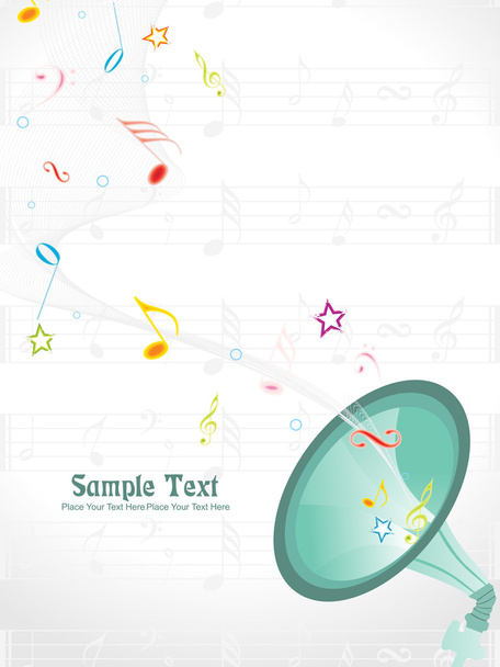 Vector illustration of music background - Vector, Image