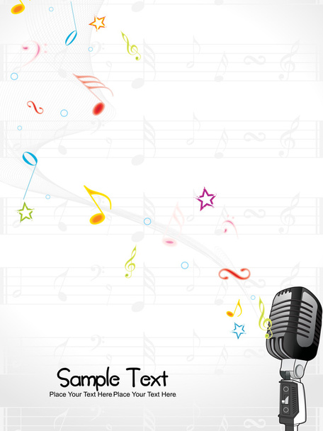 Vector illustration of music background - Vector, afbeelding