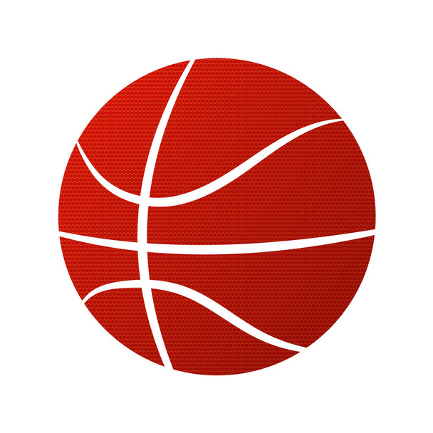 Basketbal bal icoon voor sport thema. Vector Illustratie. - Vector, afbeelding