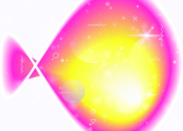 Fluid dynamic background with vibrant rainbow gradients. Dynamic hologram. Holographic cosmos. - Vetor, Imagem