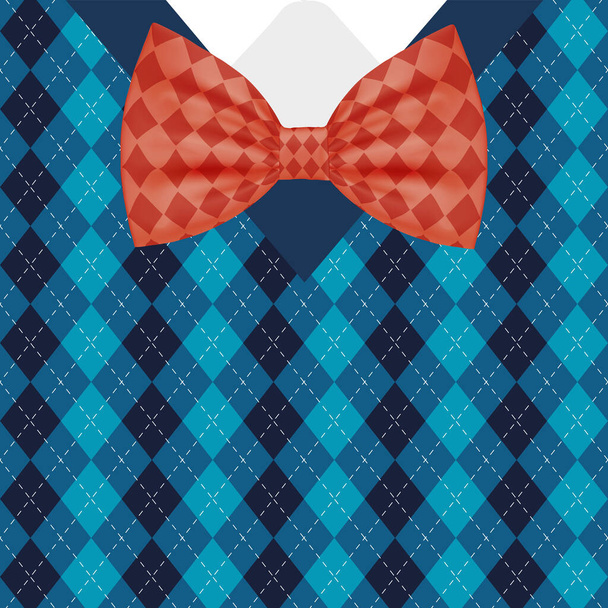 Чоловіча краватка на пуловері Векторний дизайн
 - Вектор, зображення