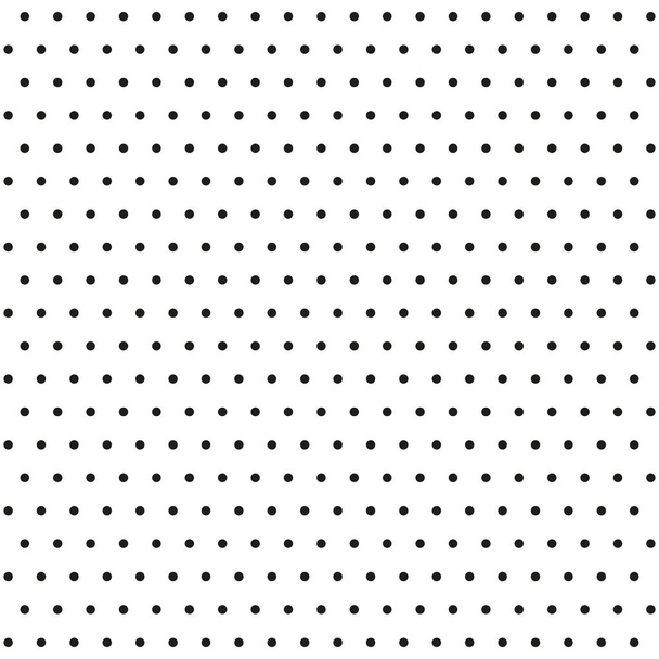 Black-white seamless pattern with dots. Halfton? effect. Black dots on a white background. - Vector, Image