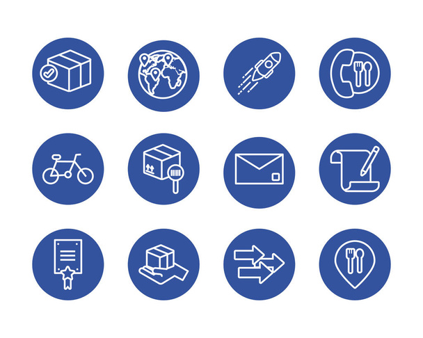 paquete de iconos conjunto de entrega
 - Vector, Imagen