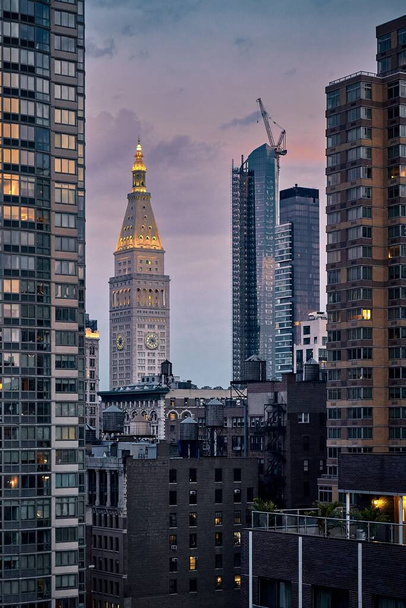A breathtaking shot of Metropolitan Life Insurance Tower and One Madison and Madison Square Park Tower, NYC - Φωτογραφία, εικόνα