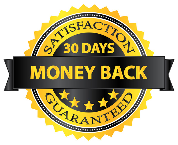 30 Days Money Back Guaranteed Badge - Vektor, obrázek