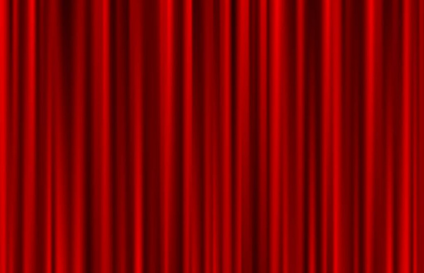 Samt rotem Vorhang abstrakter Hintergrund. Vektorillustration - Vektor, Bild