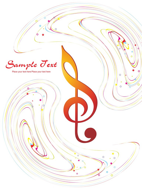 Vector illustration of music background - Vector, Image