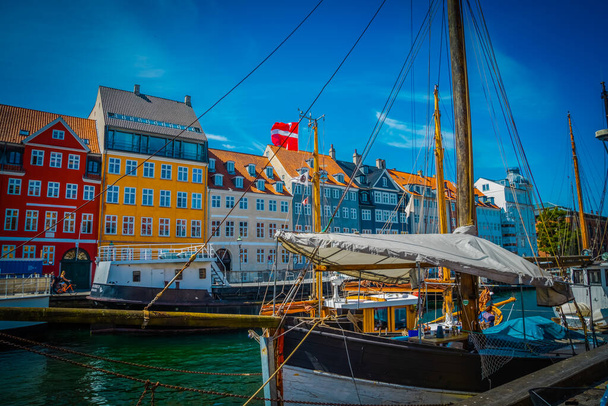Kaunis Kööpenhamina arkkitehtuuri, matkustaa ympäri Kööpenhamina - Valokuva, kuva
