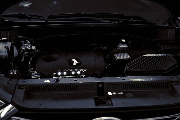 Engine of car technology background - Photo, Image